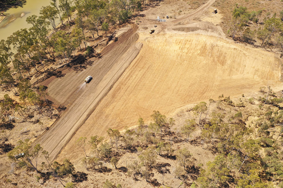 Collinsdale cut, fill and re-shaping earthworks