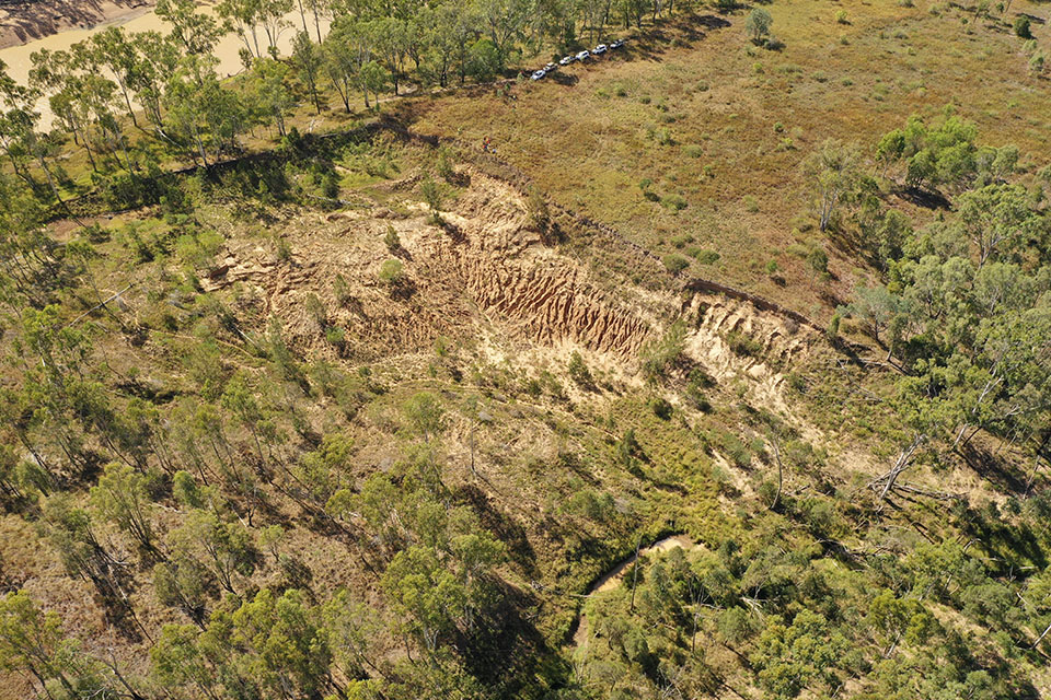 Collinsdale Significant Gully Erosion