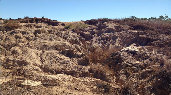 Severe erosion at Ogmore.