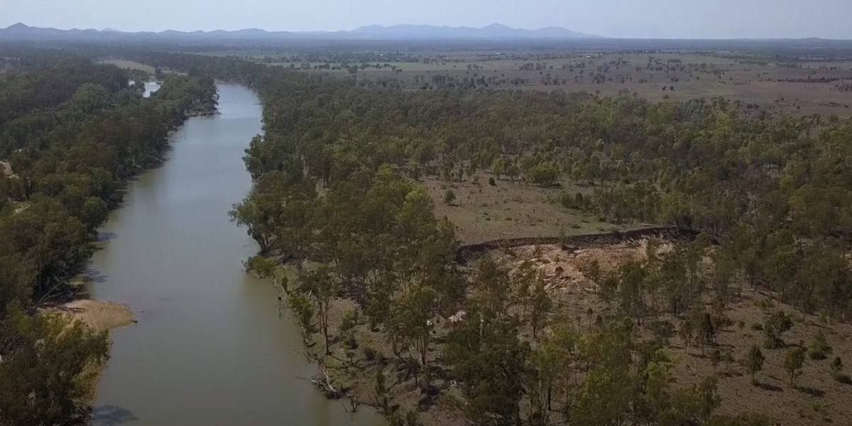Large scale erosion impacting the Fitzroy River