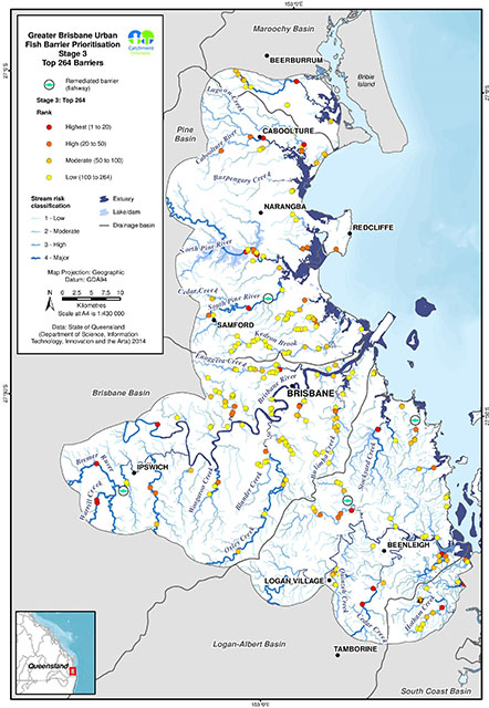 SEQ Fish Barrier Map 1