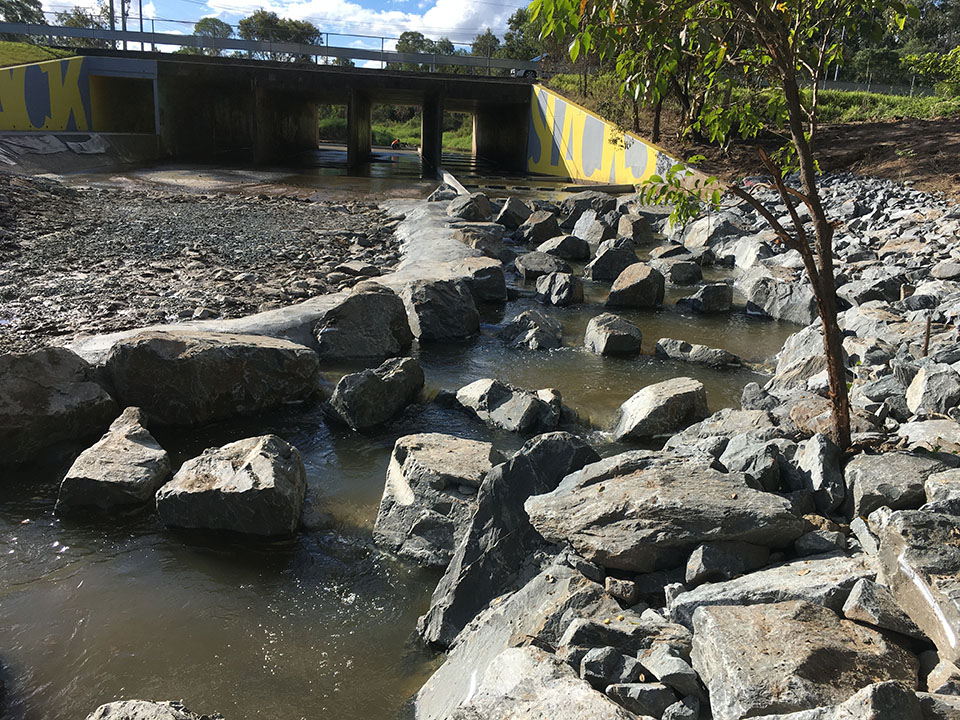 Slack Creek Paradise Completed Fishway