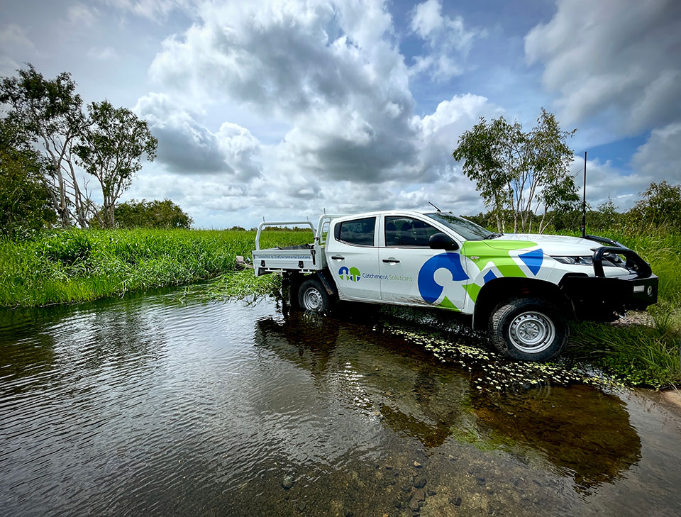 Catchment Solutions Ute Marklands Station wetlands crossing